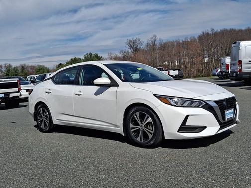 Aspen White Tricoat 2021 Nissan Sentra SV
