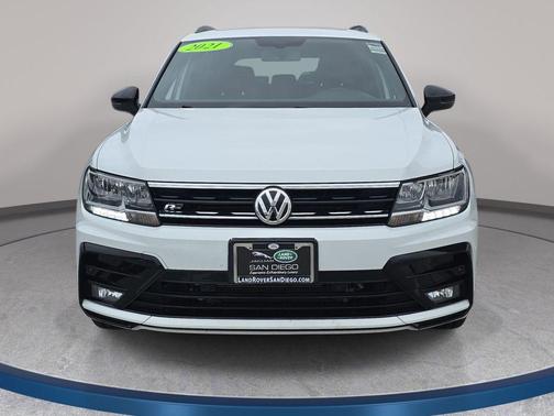 Pure White 2021 Volkswagen Tiguan 2.0T SE R-Line Black
