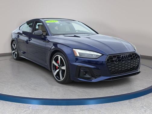 Blue Metallic 2023 Audi A5 Sportback 45 S Line Prestige
