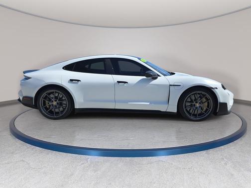 Ice Gray Metallic 2025 Porsche Taycan Turbo GT