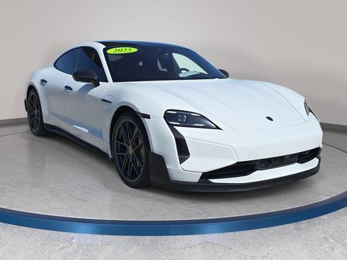 Ice Gray Metallic 2025 Porsche Taycan Turbo GT