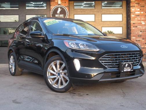Agate Black 2021 Ford Escape Titanium Hybrid