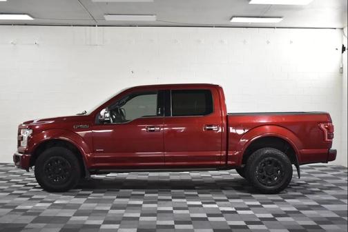 Red 2017 Ford F-150 Platinum