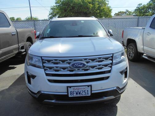 White Platinum 2018 Ford Explorer Limited