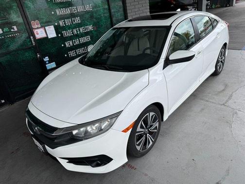 White 2016 Honda Civic EX-T