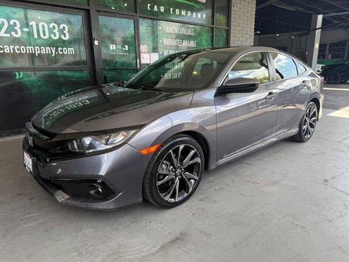 Modern Steel Metallic 2021 Honda Civic Sport