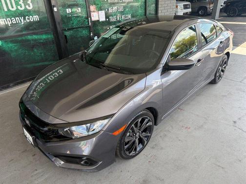 Modern Steel Metallic 2021 Honda Civic Sport