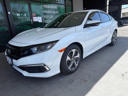 Platinum White Pearl 2021 Honda Civic LX