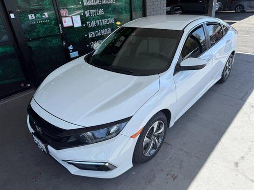 Platinum White Pearl 2021 Honda Civic LX