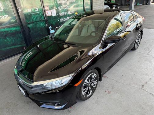 Black 2017 Honda Civic EX-L