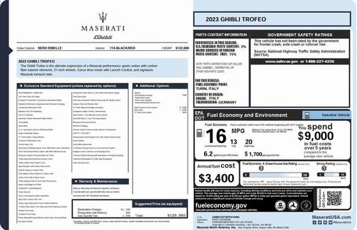 2023 Maserati Ghibli Trofeo