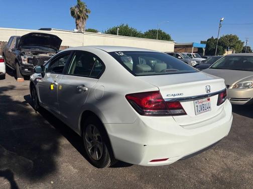 Taffeta White 2015 Honda Civic LX