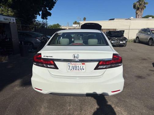 Taffeta White 2015 Honda Civic LX