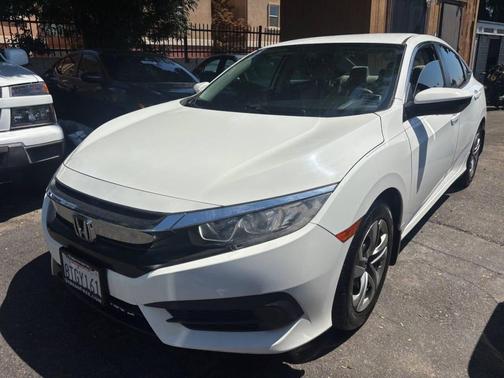 Taffeta White 2016 Honda Civic LX