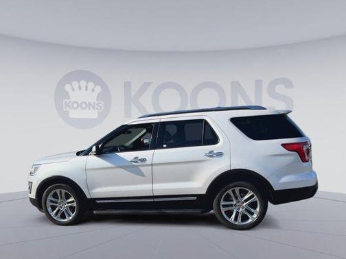White Platinum Metallic Tri-Coat 2017 Ford Explorer Limited