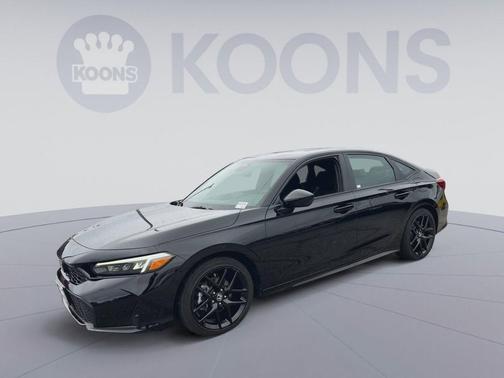Crystal Black Pearl 2025 Honda Civic Hybrid Sport