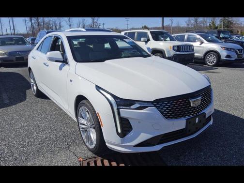 Summit White 2025 Cadillac CT4 Premium Luxury RWD