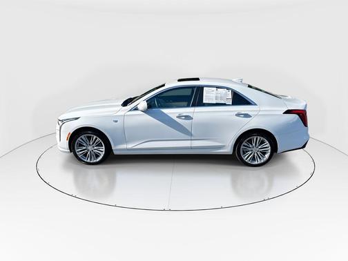 Summit White 2025 Cadillac CT4 Premium Luxury RWD