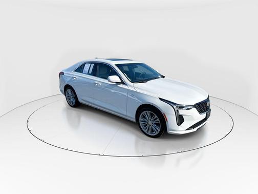 Summit White 2025 Cadillac CT4 Premium Luxury RWD