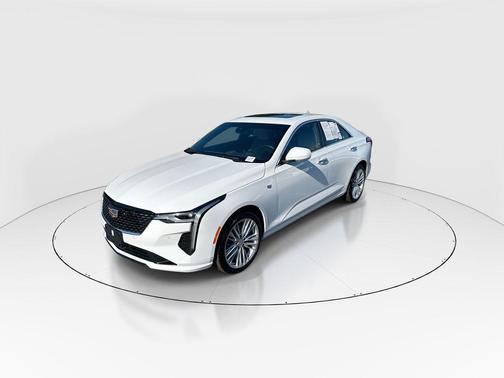 Summit White 2025 Cadillac CT4 Premium Luxury RWD