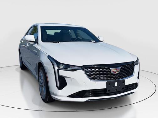 Summit White 2025 Cadillac CT4 Premium Luxury RWD