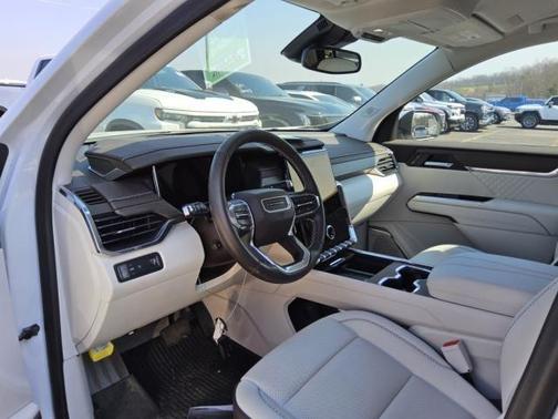 White Frost Tricoat 2025 GMC Acadia Denali