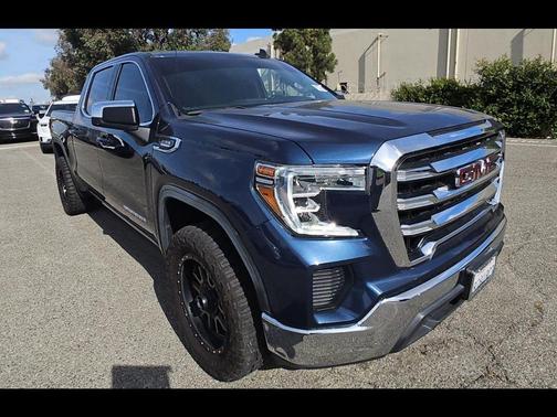 Pacific Blue Metallic 2021 GMC Sierra 1500 SLE
