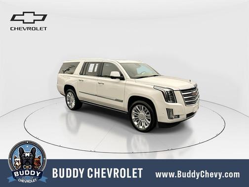 Crystal White Tricoat 2020 Cadillac Escalade ESV Platinum