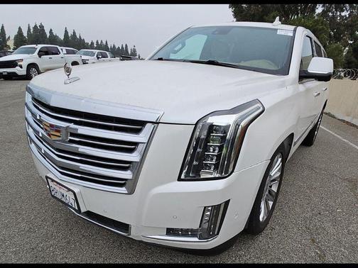 Crystal White Tricoat 2020 Cadillac Escalade ESV Platinum
