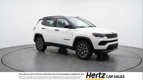 Bright White Clearcoat 2025 Jeep Compass Trailhawk