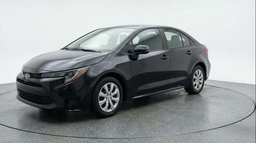 Midnight Black Metallic 2025 Toyota Corolla LE