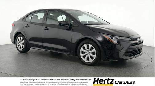 Midnight Black Metallic 2025 Toyota Corolla LE
