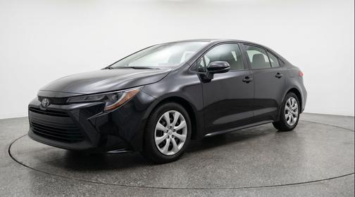Midnight Black Metallic 2025 Toyota Corolla LE