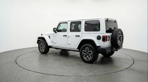 Bright White Clearcoat 2025 Jeep Wrangler 4-Door Sahara 4x4