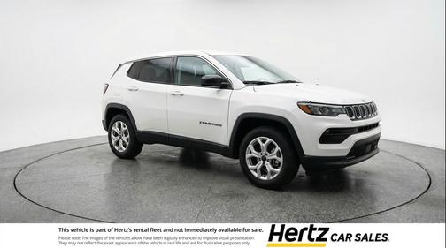 Bright White Clearcoat 2025 Jeep Compass Latitude