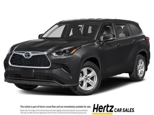 Midnight Black Metallic 2025 Toyota Highlander LE