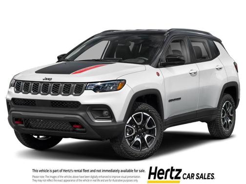 Bright White Clearcoat 2025 Jeep Compass Trailhawk