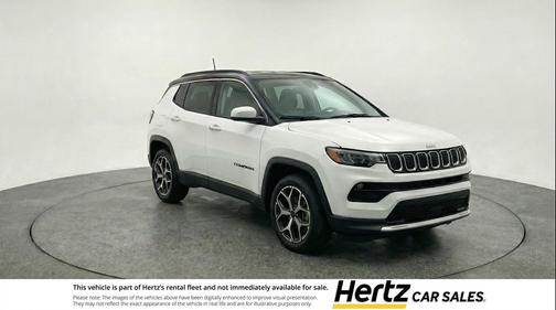 Bright White Clearcoat 2025 Jeep Compass Limited