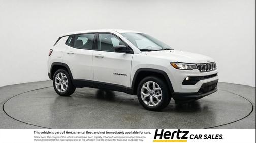 Bright White Clearcoat 2025 Jeep Compass Latitude