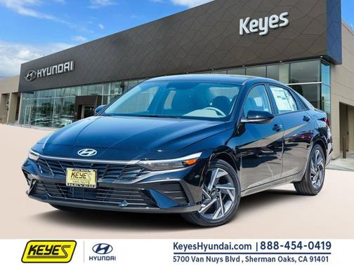 Black 2025 Hyundai ELANTRA HEV SEL Sport