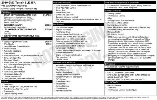 2019 GMC Terrain SLE