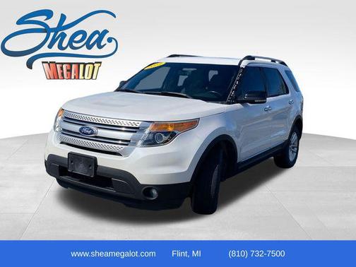White Platinum Clearcoat Metallic 2013 Ford Explorer XLT