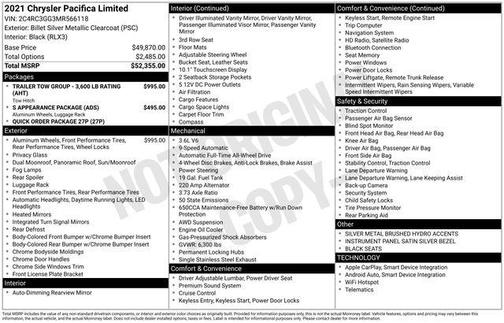 2021 Chrysler Pacifica Limited