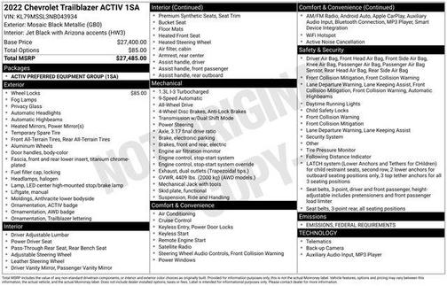 2022 Chevrolet Trailblazer ACTIV
