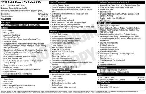 2023 Buick Encore GX Select