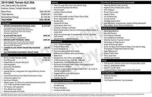 2019 GMC Terrain SLE