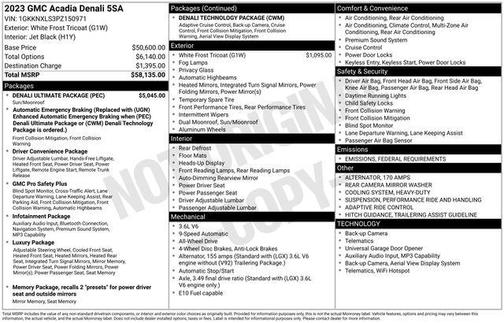 2023 GMC Acadia Denali