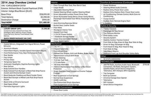 2014 Jeep Cherokee Limited