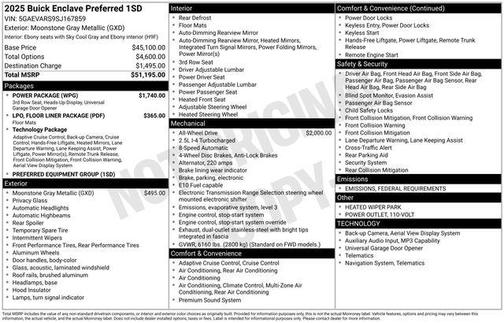 2025 Buick Enclave Preferred FWD