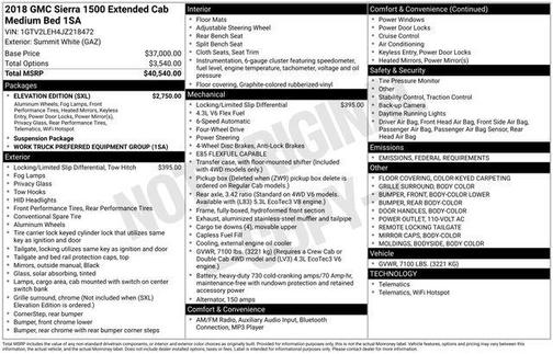 2018 GMC Sierra 1500 Base